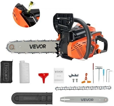 Vevor Gasoline Chainsaw 5.6kg with Blade 35.56cm and Easy Start