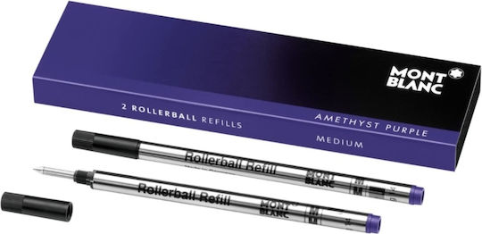 MontBlanc 2 Rollerball Ανταλλακτικό Μελάνι για Στυλό Medium Μωβ