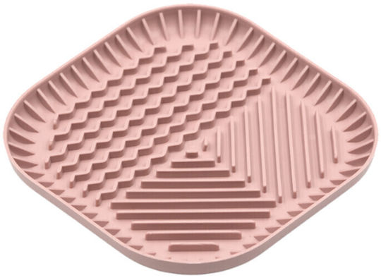 Fiboo Fiboowl Mat Bowl Food Slow Feeder for Dog & Cat 19cm in Pink Color
