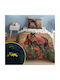 Detexpol Set Kids Duvet Cover Single with Pillowcase Fluorescent 160x200cm