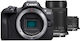 Canon EOS R100 Mirrorless Cameră Kit (RF-S 18-45mm f/4.5-6.3 IS STM + RF-S 55-210mm f/5-7.1 IS STM) Neagră