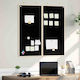 Chalk Board Black 100 X 1.4 X 100 Cm Solid Pine Wood 42015929
