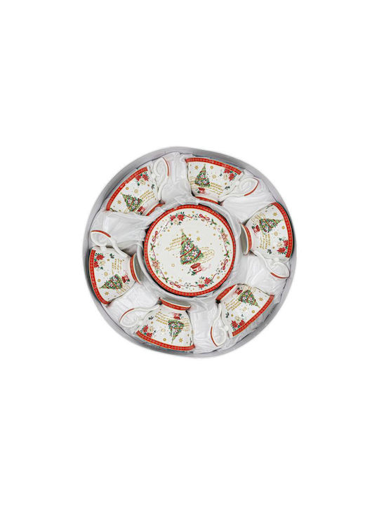 Fylliana Set Christmas Cups Brown 6pcs