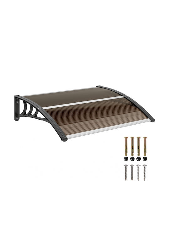 Outsunny Στέγαστρο Εισόδου 75 X 100 Cm Στέγαστρο Κλίση Κάλυμμα Πολυκαρβονικό Καφέ Outsunny Στέγαστρο Εισόδου 75 X 100 Cm Στέγαστρο Κλίση Κάλυμμα Πολυκαρβονικό Καφέ