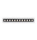 Recessed Commercial Linear Lighting Led 20W White 4000K Slim Lika 341712 Ideal Lux 341712