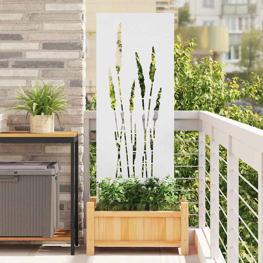 Vidaxl Garden Privacy Screen Floral White 50 x 140 cm
