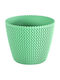 Decorative Plastic Plant Pot Green 22x18cm Il975917