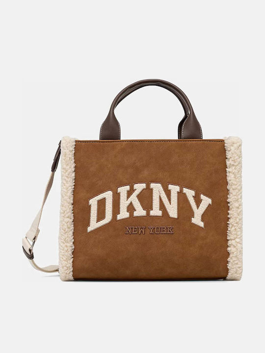 DKNY Fur Women's Tote Bag Suede