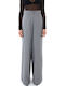Damen Stoff Hose Gray