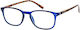 Readers Lesebrille +3.25 in Blau Farbe RD135