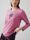 Minerva Winter Women's Pyjama Set Cyclamen Floral