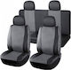Car Seat Back Set 10pcs Leather Black