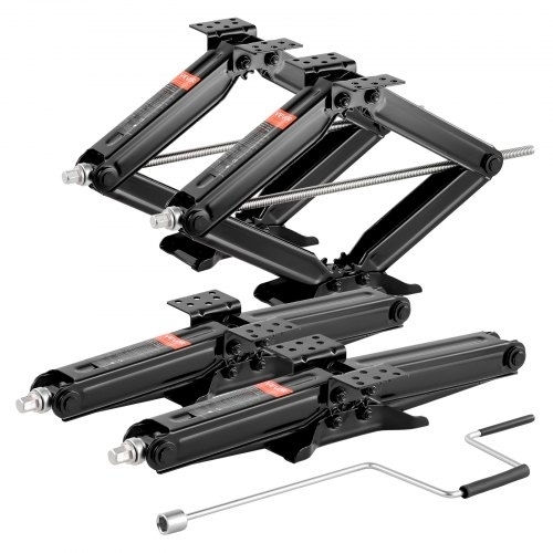Vevor Hand Operated Scissor Jack with Lifting Capacity up to 59.4cm and Weight Capacity up to 2.9 Tons
