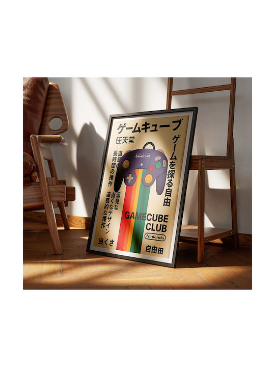 Gaming Poster Nintendo Gamecube Controller Japa...