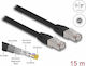 Delock Rj45 Network Cable Cat.6a Sftp Pe Outdoor 15m Black Delock 80131