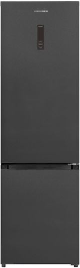 Heinner 377лт NoFrost В200.5xШ60xД67.5см. Сив HCNF-HM377INVDGHC