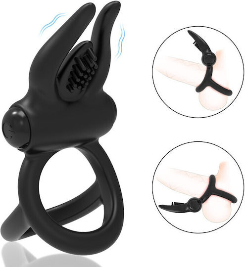 Ophelia's Dream Toys Black Vibrating Cock Ring 10gm-351