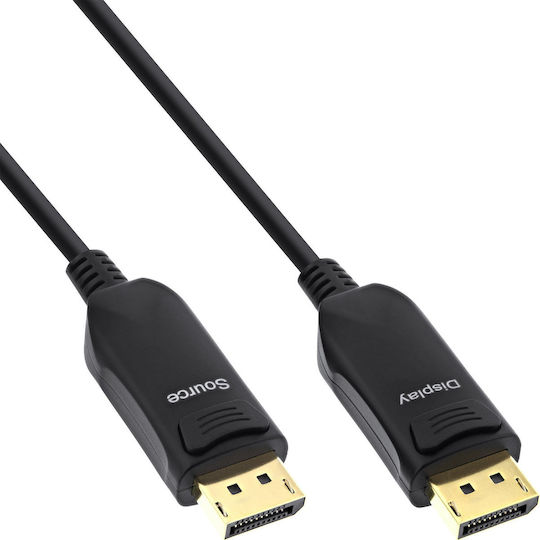 InLine Cable DisplayPort male - DisplayPort male 30m Μαύρο