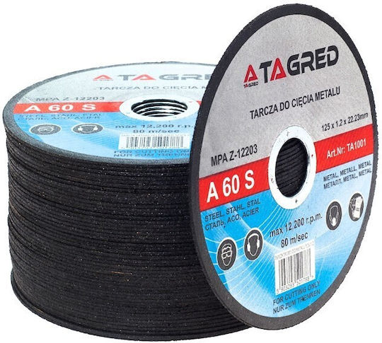 Tagred Disc de tăiere Metalic 125mm 50buc