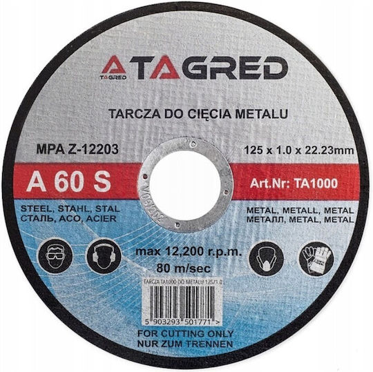 Tagred Disc de tăiere Metalic 125mm