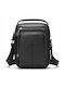 Leather Men's Shoulder / Crossbody Bag Black