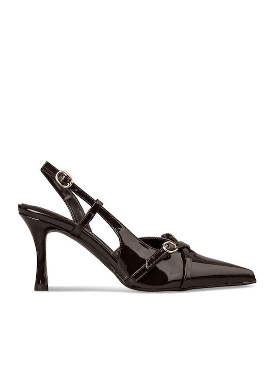 Envie Shoes Γόβες με Τακούνι Στιλέτο Καφέ