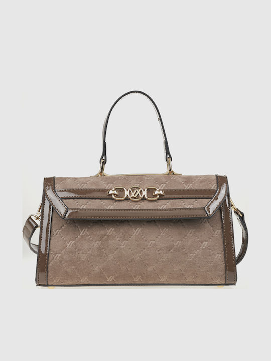 Damenhandtasche / Crossbody-Tasche in Zigarillo-Braun