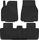 Frogum Set of Front and Rear Mats 4pcs Tray Type for Suzuki Crossover Tesla Model Y Black