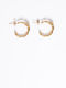 Toi&Moi Earrings Hoops Gold Plated