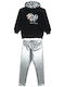 Kids' Set with Leggings & Outerwear Winter 2pcs Black