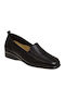 Leather Women's Moccasins in Black Color