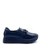Leather Women's Loafers in Black Color