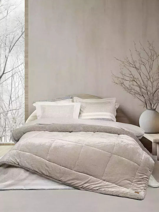Nima Κουβερτοπάπλωμα Μονό 160x220εκ. Cira Beige 710 GSM