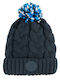 Kids Beanie Knitted Blue