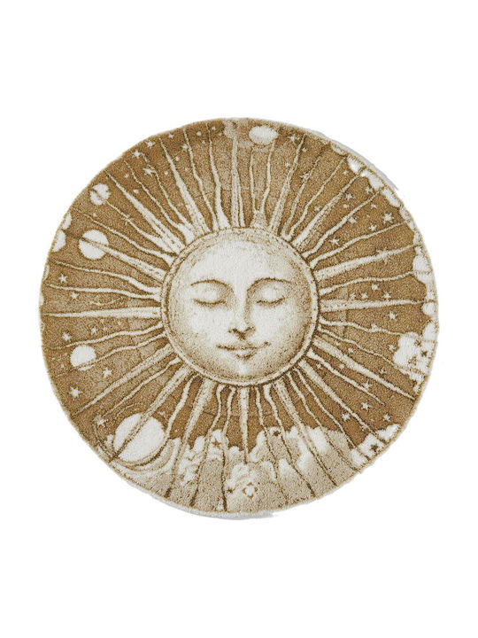 Abyss & Habidecor Bath Mat Round Roi Soleil 9884-15800 Roi Soleil Width 100cm