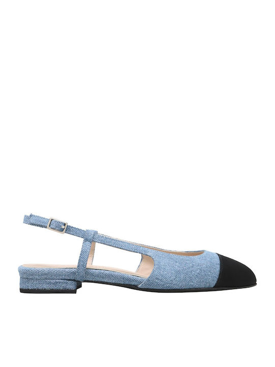 Fabric Ballerinas Blue