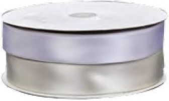 Satin,σατεν Band Doppelseitig Monochrom Weiß 50meters mit Breite 20mm