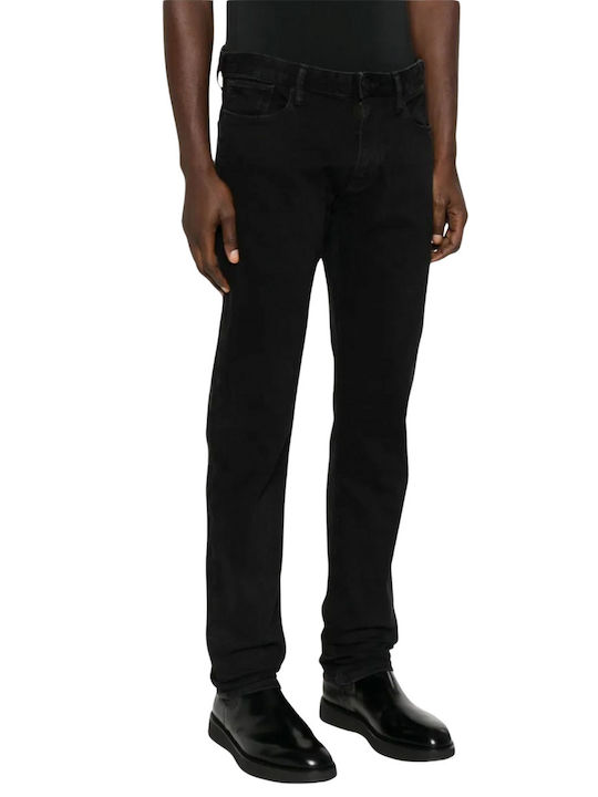 Ανδρικό Παντελόνι Τζιν με Slim Εφαρμογή Black