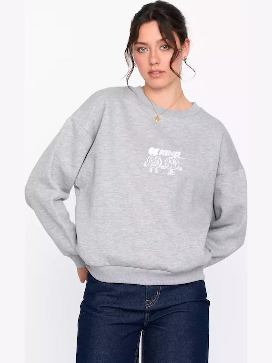 Sweatshirt Γυναικείο Φούτερ Grey