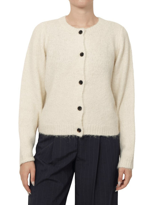 Vero Moda Къса Дамска плетена жилетка White
