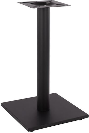 Tischständer aus Metall mit Regulator Black Checkmate 40x40x72cm