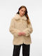 Frauen Pelz Beige