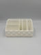 Kosmetikorganisator mit Trennzeichen Weiß 15x10x8cm