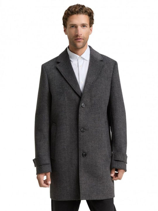 TOM TAILOR Wollmantel Mantel für Herren in marineblau (1-tlg