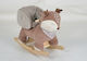 Moni Daphne Wooden Rocking Toy Deer for 12+ months with Max Load Capacity 30kg Brown