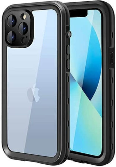 Redpepper Ip68 Dot 360 Full Cover Σιλικόνης Αδιάβροχο Μαύρο (iPhone 13 Pro Max)
