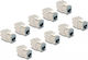 Delock Set 10 Pieces RJ45 Keystone Module LSA Cat.6a Tool-free Gray Delock 88120