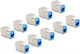 Delock Set 10 Pieces Keystone RJ45 LSA Cat.6a Tool-free Modules Blue Delock 88113