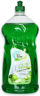 Ecoclean Υγρο Πιατων Πρασινο Μηλο 1,5lt