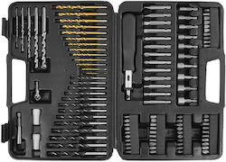 Verke Satz 110 Bohrer HSS mit Sechskantschaft für Metall, Gemäuer und Holz